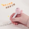 Keqi Family plush companion pen, creative pendant, keychain, decorative item, stationery 8512 Cantonese morning tea doll, gel pen, student supplies, high appearance level, easy-to-write stationery, trendy and good for young people Application Scenario